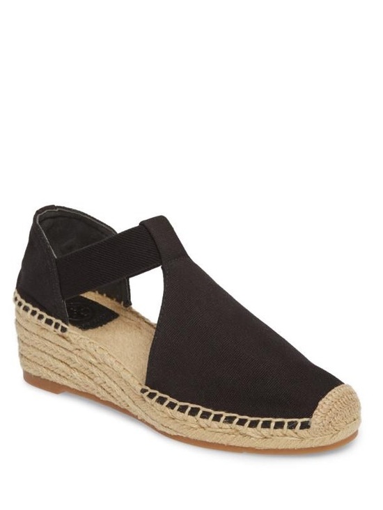 Tory Burch Shoes - Tory Burch Women’s Catalina 3 Black Canvas Espadrille Slip-On size 9.5